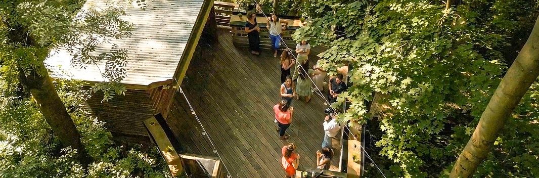 Cabane lyon vu aerienne terrasse