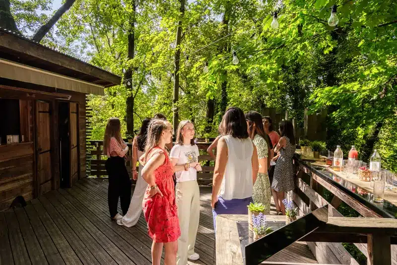 Terrasse cabane de lyon cocktail seminaire