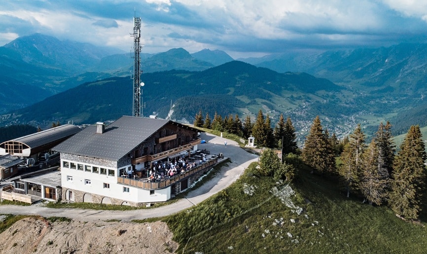 Vue aerienne panoramique 1647 la clusaz