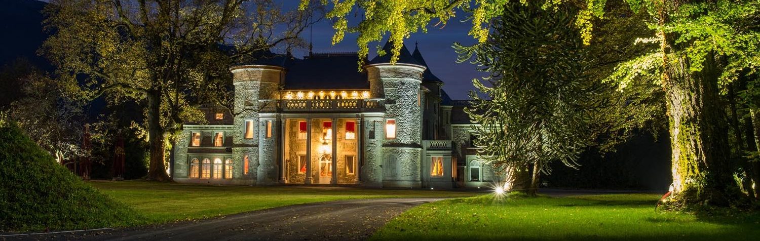 Château de Servolex architecture éclairage nocturne séminaire prestige