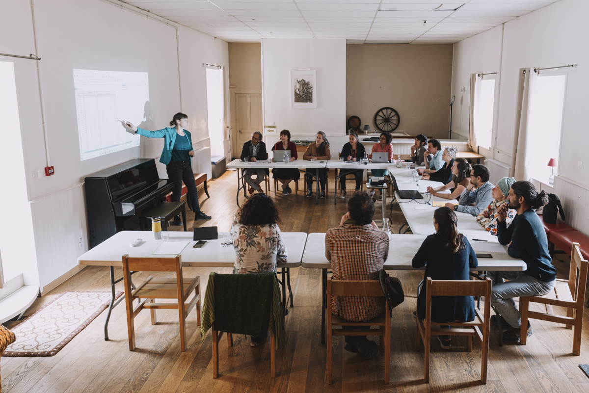 Session de formation, groupe, présentation, Les Blaches, Ardèche