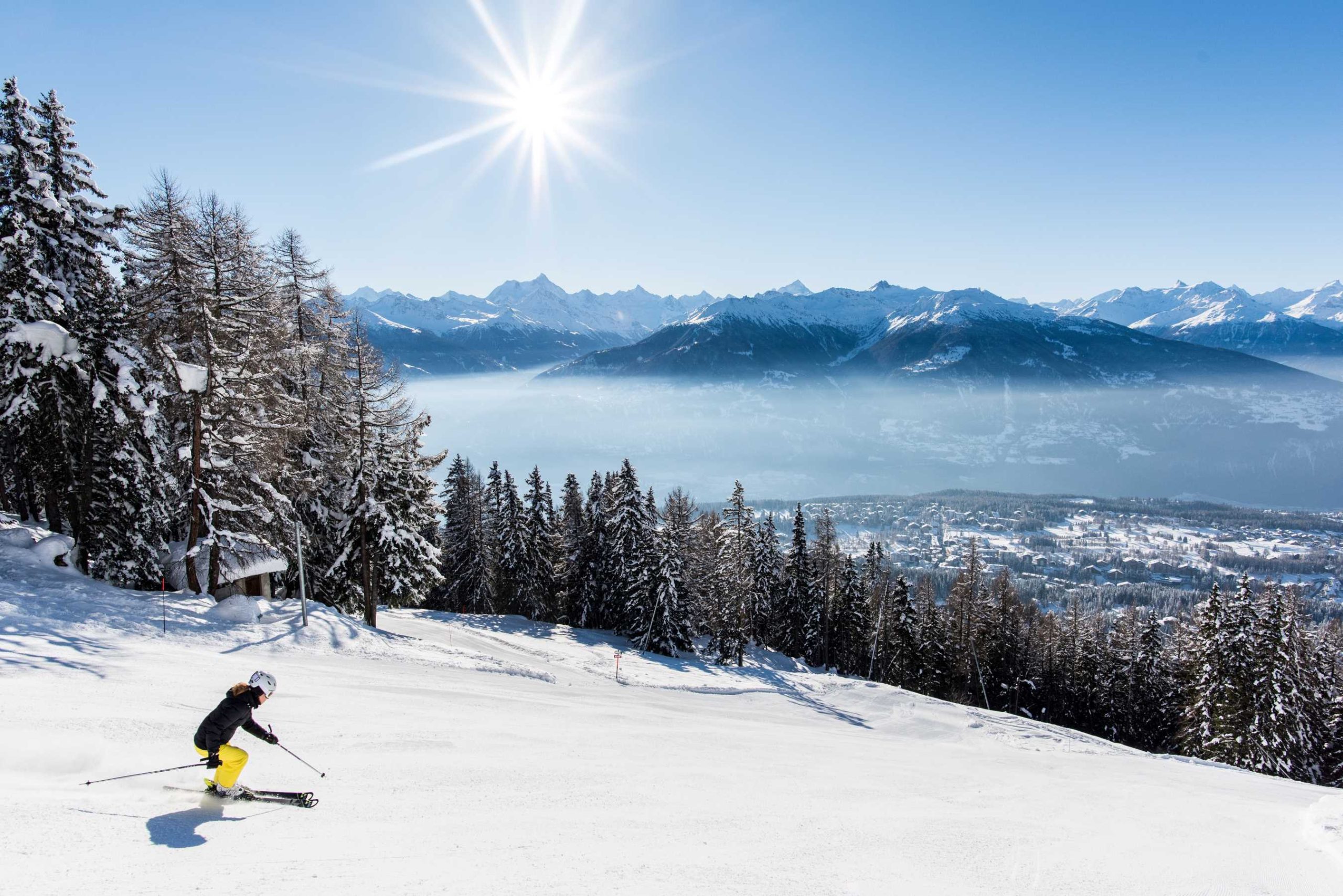 Piste ski Crans-Montana suisse