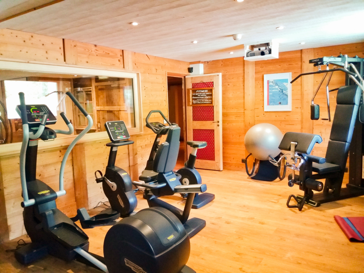 Salle fitness Grands Montets Hôtel Chamonix