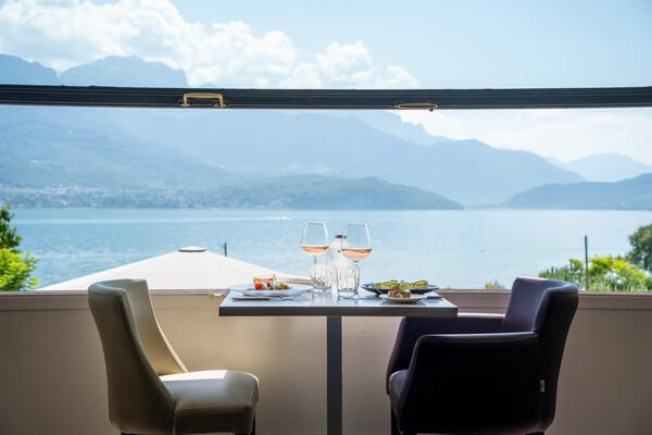 Hotel Beauregard vue lac annecy restaurant