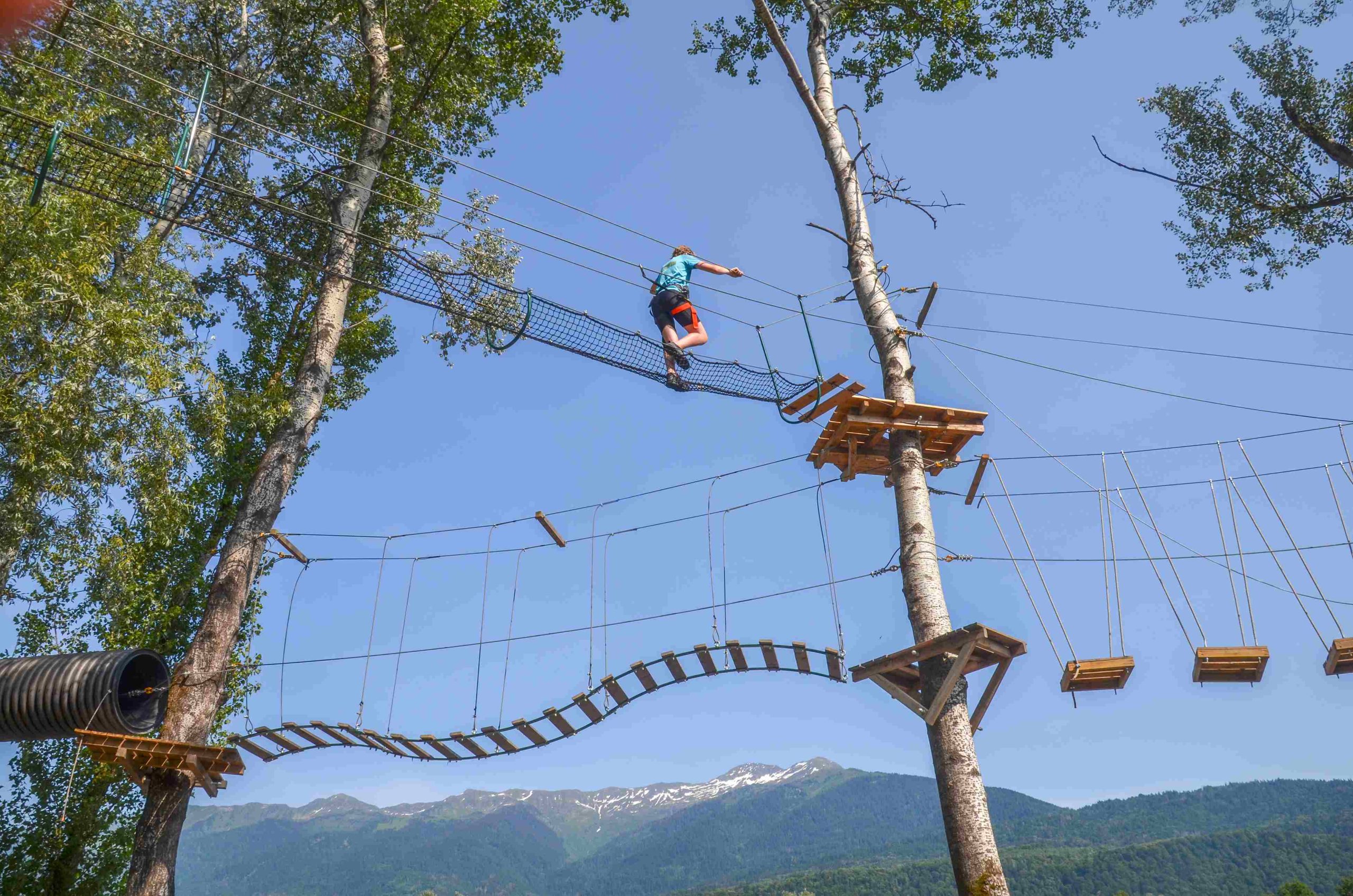 accrobranche aventure wam park parcours aérien Savoie montagne