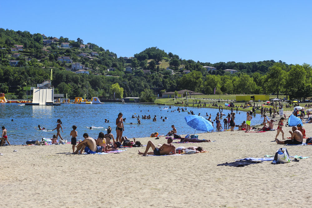 plage condrieu wam park baignade détente activité plein air