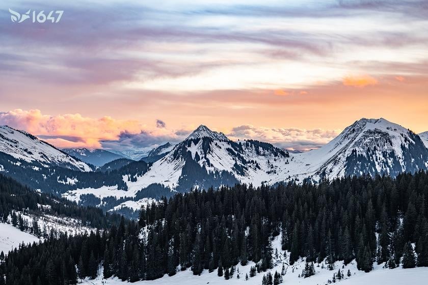 Beauregard vue montagne la clusaz 1647