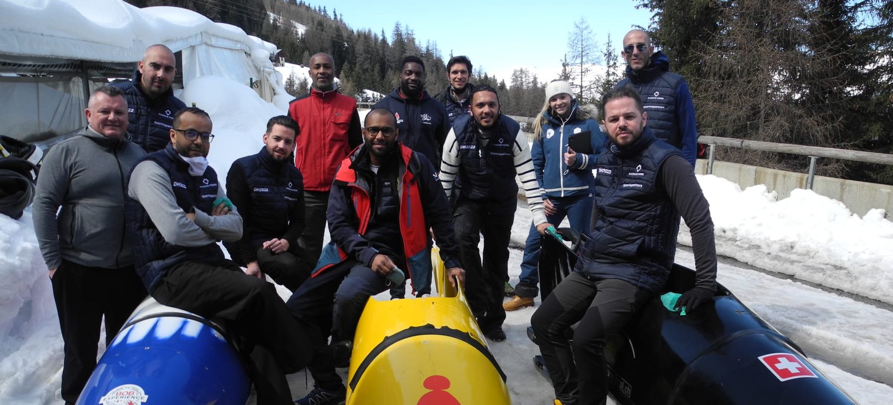 cohésion équipe team building bobsleigh expérience