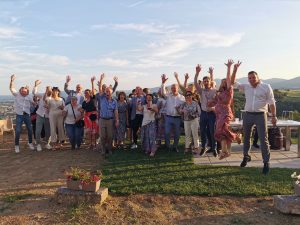 Photo de groupe lors d’une activité Rhône trip